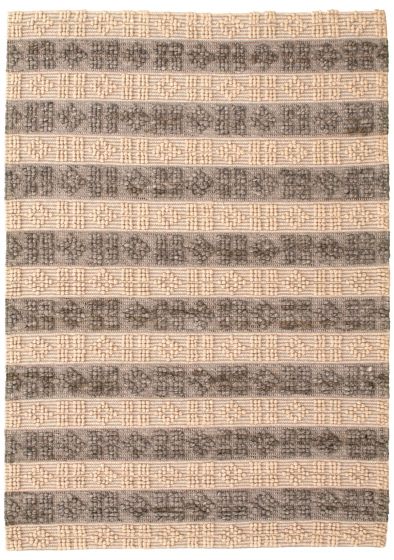 Indian Sienna 5'4" x 7'7" Braided Weave Wool Rug 