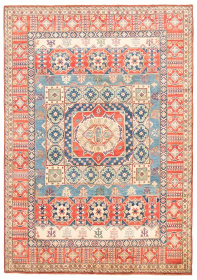 Afghan Finest Ghazni 7'10" x 11'6" Hand-knotted Wool Rug 