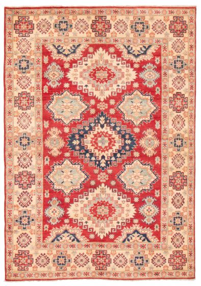 Afghan Finest Ghazni 6'8" x 9'6" Hand-knotted Wool Rug 