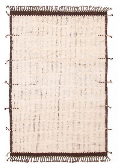 Pakistani Pak Finest Marrakesh 6'10" x 9'10" Hand-knotted Wool Rug 