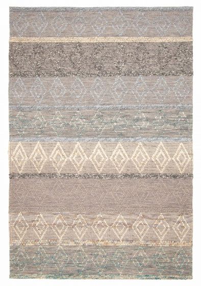 Indian Sienna 6'0" x 9'1" Braid weave Wool Rug 