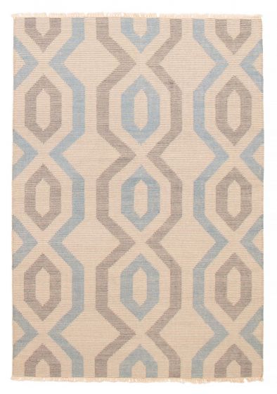 Turkish Ankara 5'3" x 7'9" Flat-Weave Wool Kilim 