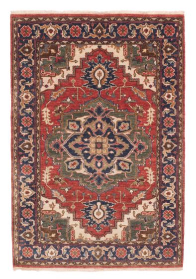 Indian Jules Sultane 4'0" x 5'9" Hand-knotted Wool Rug 
