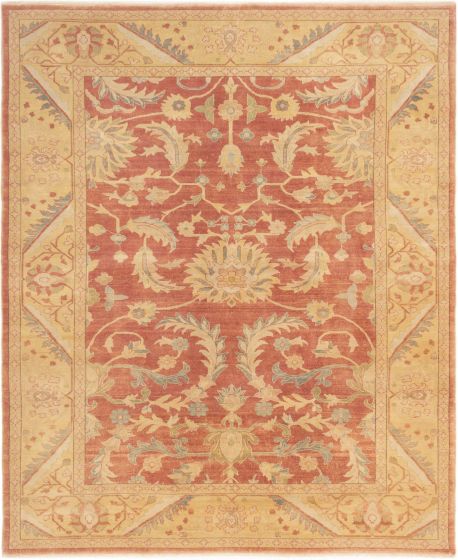 Turkish Authentic Ushak 8'3" x 10'1" Hand-knotted Wool Rug 