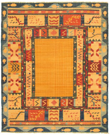 Turkish Sundance 8'2" x 9'11" Flat-Weave Wool Kilim 