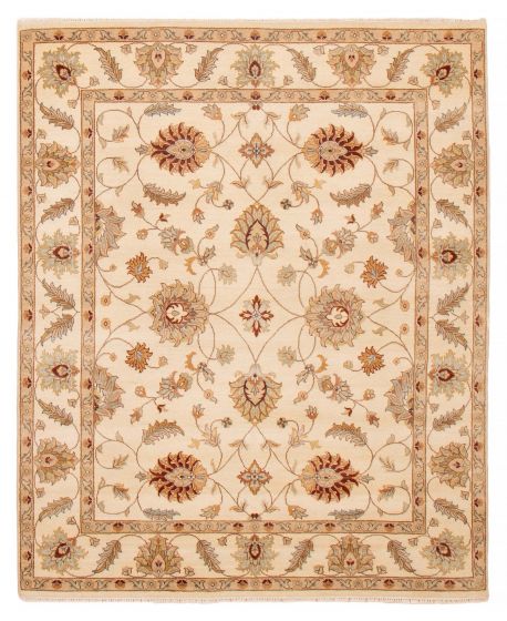 Indian Jamshidpour 6'5" x 7'10" Hand-knotted Wool Rug 