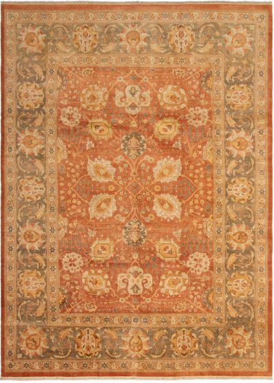 Pakistani Peshawar Oushak 10'0" x 14'0" Hand-knotted Wool Rug 