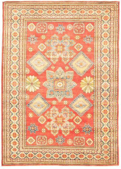 Afghan Finest Ghazni 6'6" x 9'3" Hand-knotted Wool Rug 