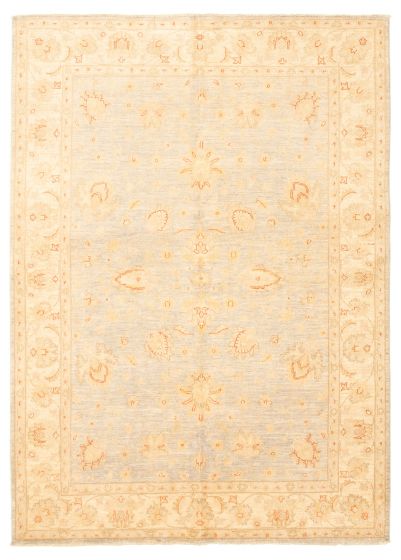 Pakistani Peshawar Oushak 6'3" x 8'10" Hand-knotted Wool Rug 