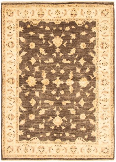 Pakistani Peshawar Oushak 5'7" x 7'10" Hand-knotted Wool Rug 
