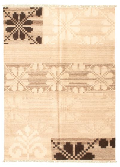 Turkish Ankara FW 5'6" x 7'7" Flat-Weave Wool Kilim 