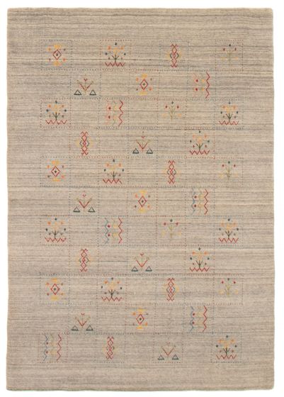 Indo Gabbeh 4'0" x 6'0" Hand Loomed Wool Rug 