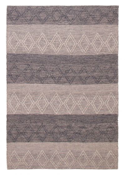 Indian Sienna 6'1" x 8'11" Braid weave Wool Rug 