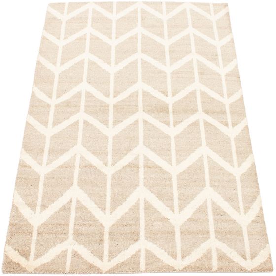 Indian Tangier 5'1" x 8'2" Hand-knotted Wool Rug 
