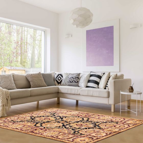 Tapis agra jaipur 6'2" x 9'1" en laine