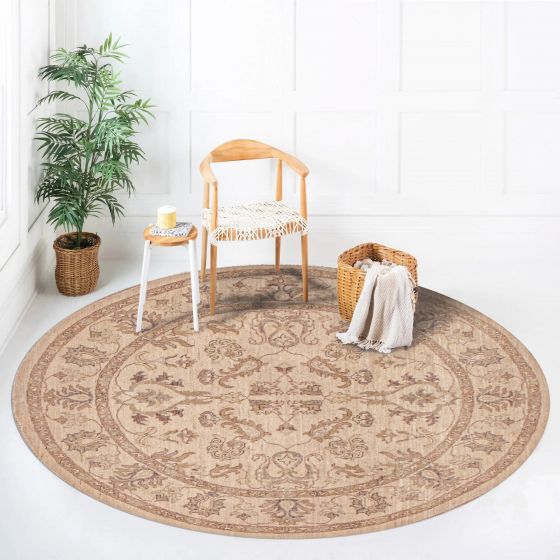 Pakistani Peshawar Oushak 5'1" x 5'1" Hand-knotted Wool Rug 