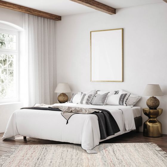 Indian Sienna 5'1" x 8'4" Braided Weave Wool Rug 