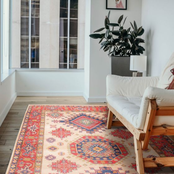 Afghan Finest Ghazni 6'6" x 9'10" Hand-knotted Wool Rug 