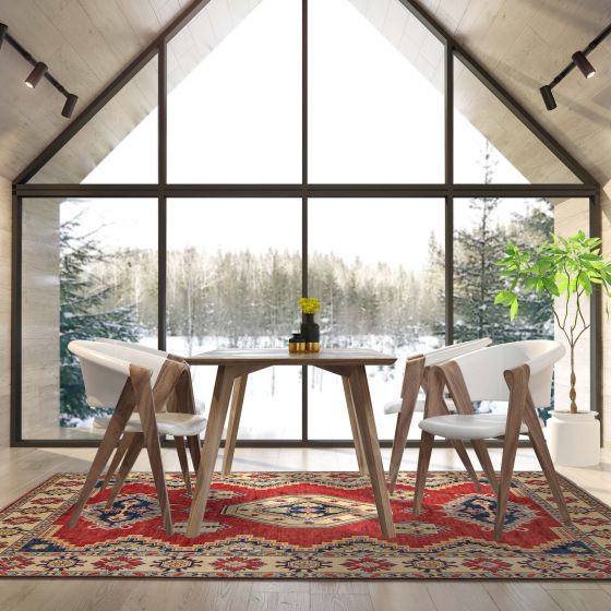 Afghan Finest Ghazni 6'7" x 9'8" Hand-knotted Wool Rug 