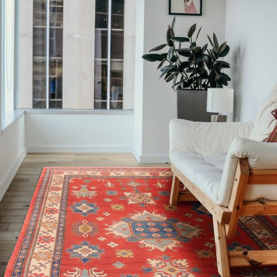 Afghan Finest Ghazni 8'5" x 12'4" Hand-knotted Wool Rug 
