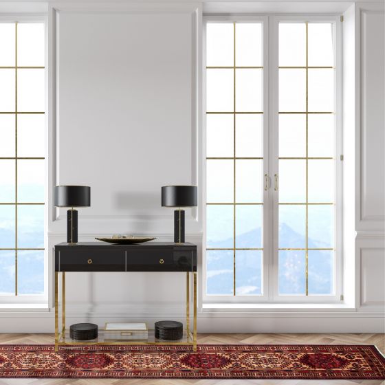 Persian Style 3'5" x 14'3" Hand-knotted Wool Rug 
