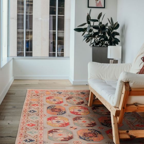 Afghan Uzbek Ghazni 3'9" x 5'5" Hand-knotted Wool Rug 