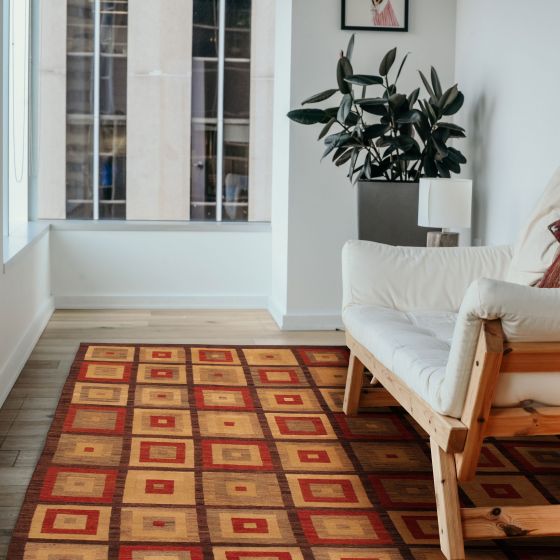 Pakistani Lahor Finest 10'1" x 13'7" Flat-Weave Wool Tapestry Kilim 