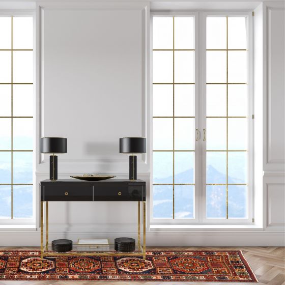 Persian Style 3'1" x 9'3" Hand-knotted Wool Rug 