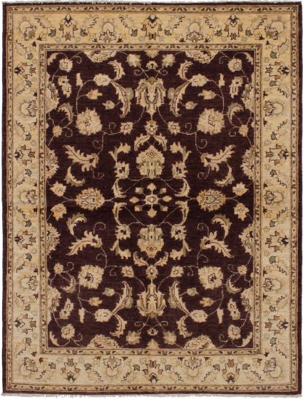 Afghan Chobi Finest 4'10" x 6'7" Hand-knotted Wool Rug 