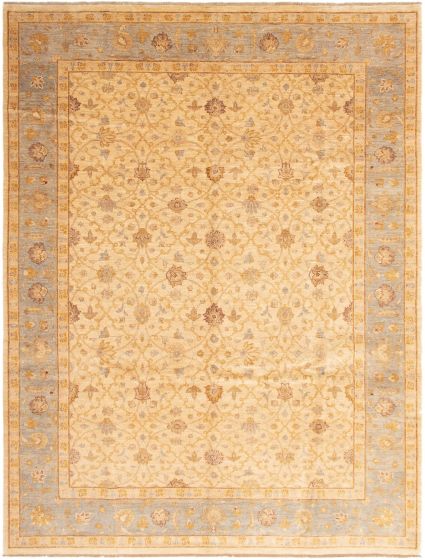 Pakistani Peshawar Oushak 9'2" x 12'0" Hand-knotted Wool Rug 