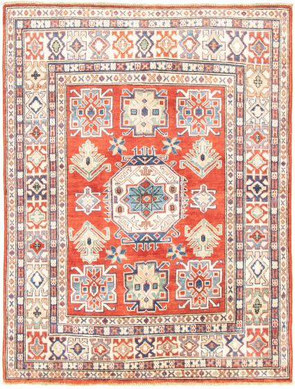 Afghan Finest Ghazni 4'10" x 6'5" Hand-knotted Wool Rug 