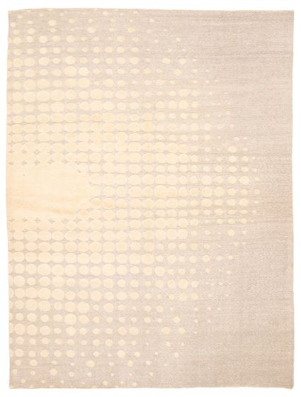 Pakistani Finest Peshawar Ziegler 9'0" x 11'9" Hand-knotted Wool Rug 