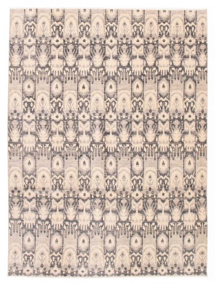 Indian Mystique 9'0" x 11'9" Hand-knotted Wool Rug 