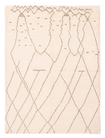 Indian Tangier 5'5" x 7'5" Hand-knotted Wool Rug 