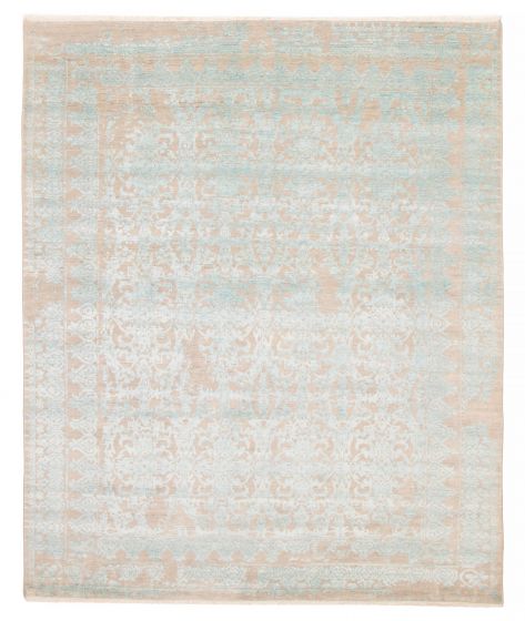 Indian Heritage 7'11" x 9'10" Hand-knotted Silk & Wool Rug 