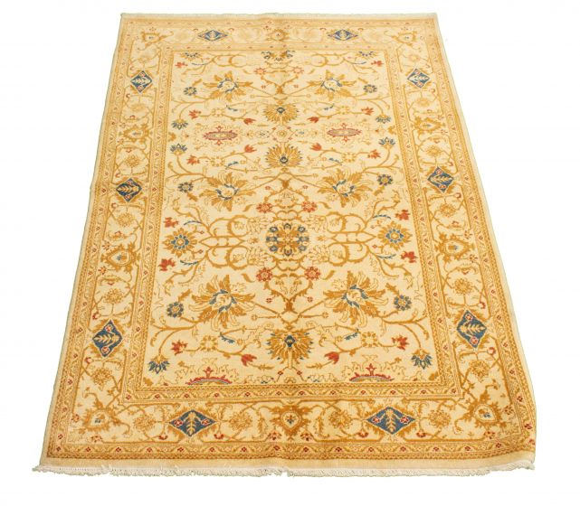 Afghan Chobi Finest 6'3" x 9'2" Hand-knotted Wool Rug 