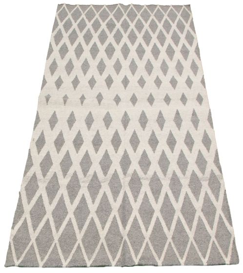 Turkish Ankara FW 5'1" x 8'0" Flat-Weave Wool Kilim 