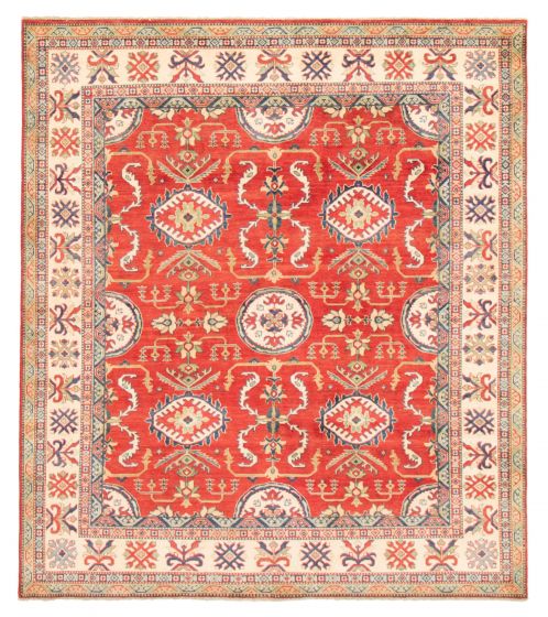 Afghan Finest Ghazni 7'11" x 9'1" Hand-knotted Wool Rug 