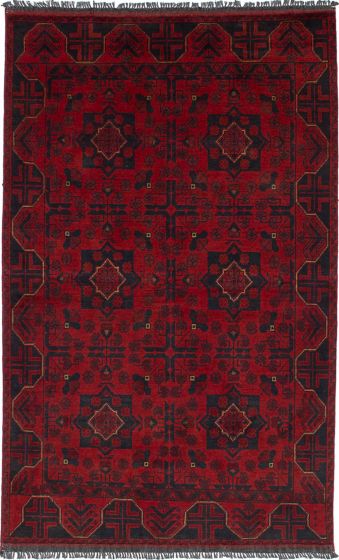 Afghan Finest Khal Mohammadi 3'11" x 6'5" Hand-knotted Wool Rug 