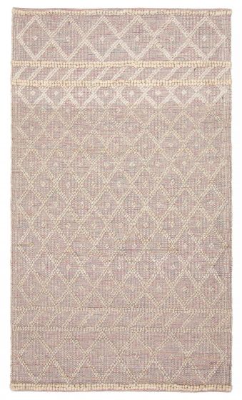 Indian Sienna 4'11" x 8'4" Braid weave Wool Rug 