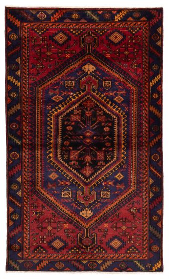 Persian Style 4'3" x 7'1" Hand-knotted Wool Rug 