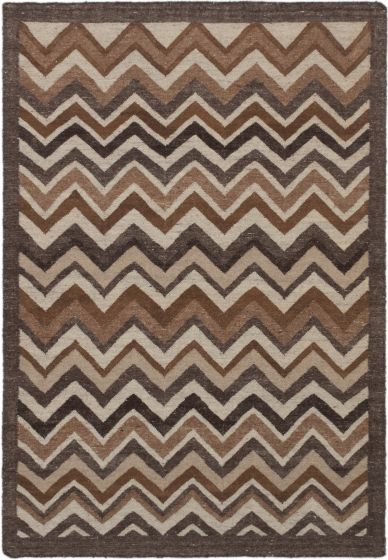 Turkish Izmir FW 5'3" x 7'7" Flat-Weave Wool Kilim 