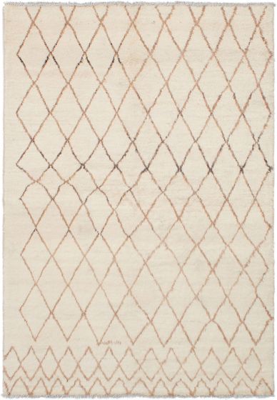 Indian Tangier 6'1" x 9'0" Hand-knotted Wool Rug 