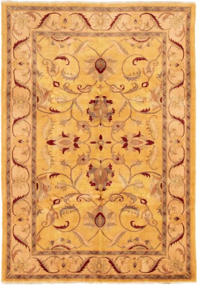 Afghan Finest Ziegler Chobi 6'3" x 8'10" Hand-knotted Wool Rug 
