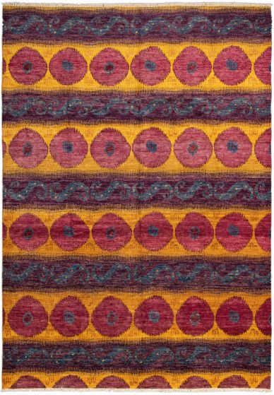 Indian Shalimar 9'10" x 14'2" Hand-knotted Wool Rug 