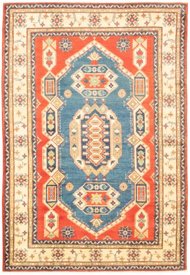 Afghan Finest Ghazni 6'2" x 8'10" Hand-knotted Wool Rug 
