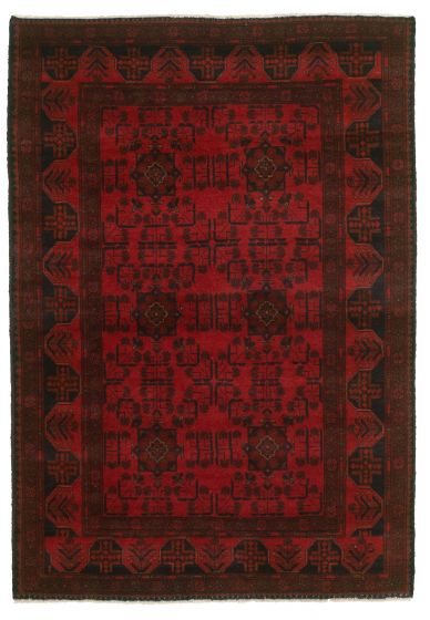 Afghan Finest Khal Mohammadi 4'3" x 6'2" Hand-knotted Wool Rug 