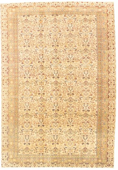 Turkish Kayseri Vintage 6'7" x 9'7" Hand-knotted Wool Rug 