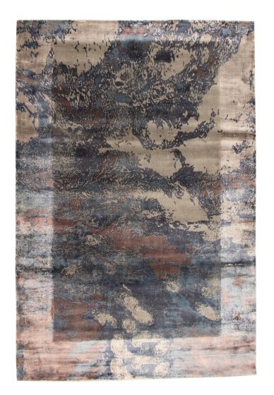 Indian Galleria 5'3" x 7'9" Hand Loomed Viscose Rug 