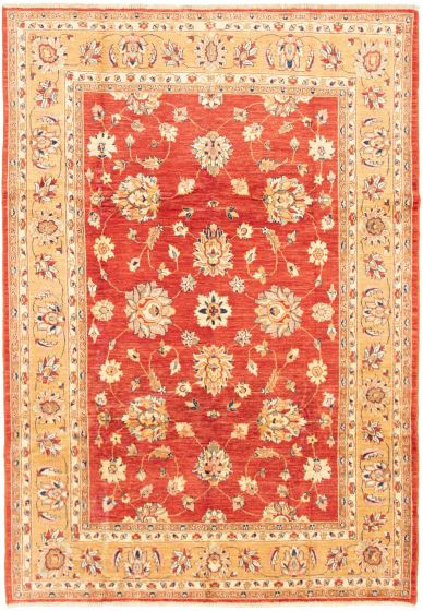 Afghan Chobi Finest 8'2" x 9'9" Hand-knotted Wool Rug 